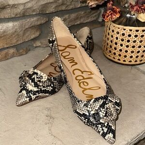 Sam Edelman Snakeskin Patterned Flats